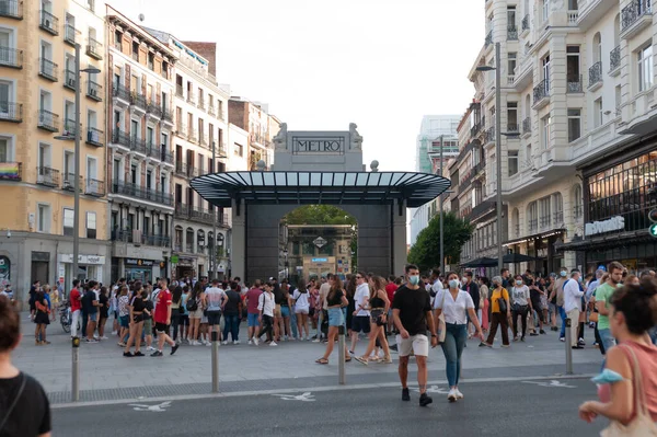 Madrid España Septiembre Ascensor Construido Por Antonio Palacios Recientemente Remodelado — Foto de Stock