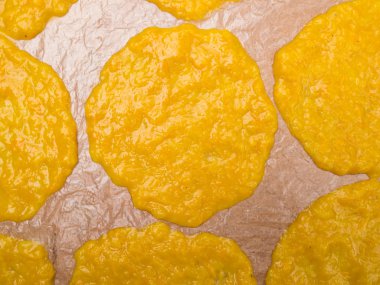 Güneş yanığı için plastik Mango kağıda (kurutulmuş mango Yapıştır).