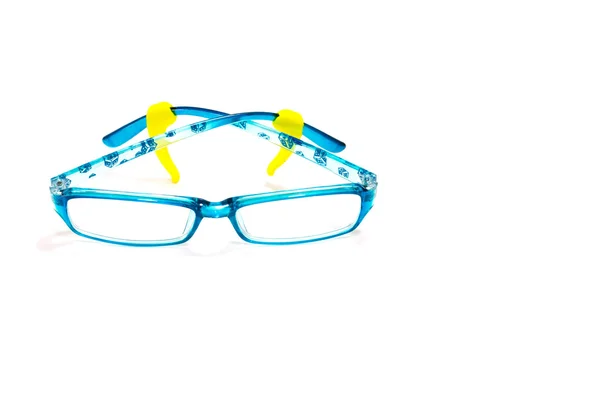 Color eyeglasses with yellow arm — Stock Photo, Image