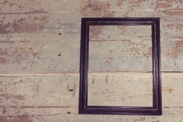 Klasyczne drewniane ramki na stare drewniane tła - efekt filtra Vintage — Zdjęcie stockowe