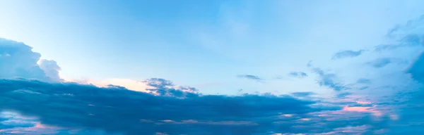 Sunset sky and cloud - Panorama effect Stock Picture