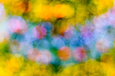 Happy New Year ve Noel arka plan için arka plan mavi bokeh daireler