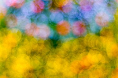 Happy New Year ve Noel arka plan için arka plan mavi bokeh daireler