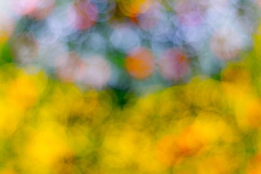 Happy New Year ve Noel arka plan için arka plan mavi bokeh daireler