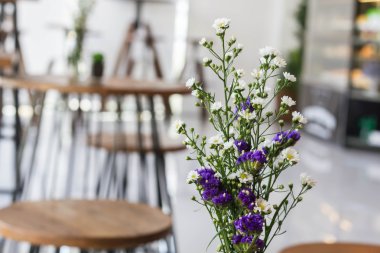 Cam vazoda çiçekler.