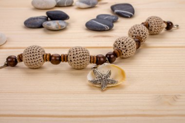 Tığ işi boncuk laubali el yapımı bileklik