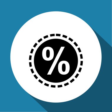 yüzde işareti vektör simgesi