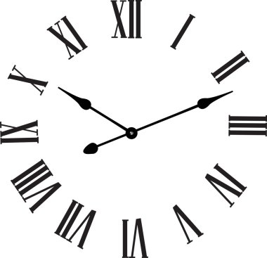 Vector vintage clocks clipart
