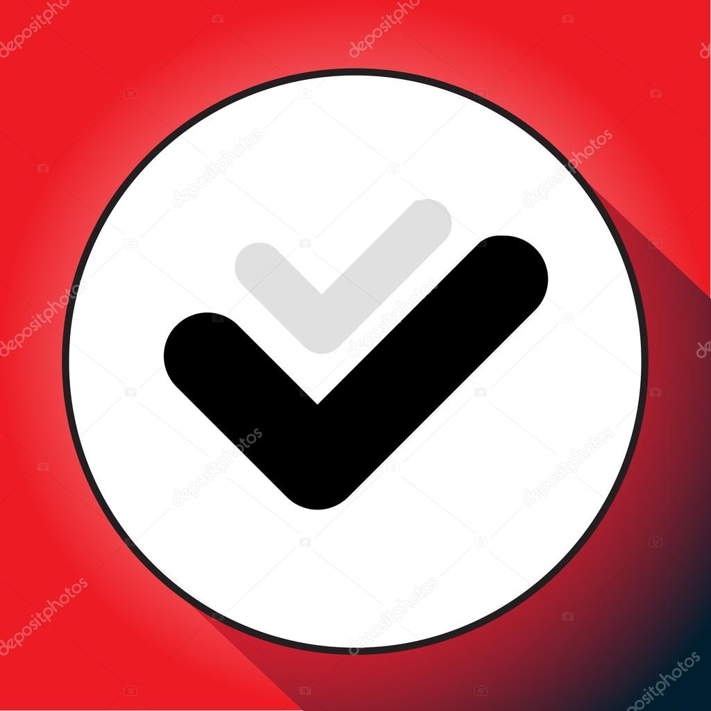 Pictograph of check mark
