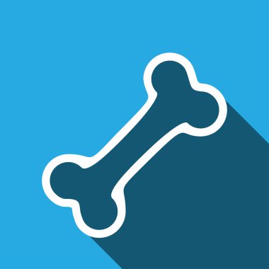 Köpek kemik işareti simgesi. Evcil hayvan gıda sembolü. Vektör Eps 10 çizim