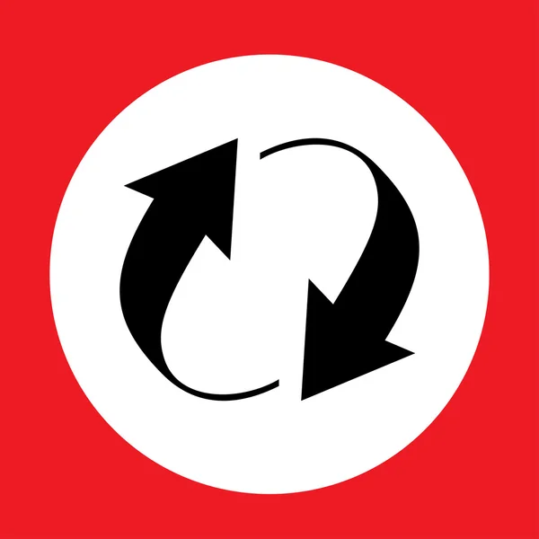 Flache Ikone der zyklischen — Stockvektor
