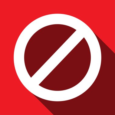 Vektör dur işareti simgesi