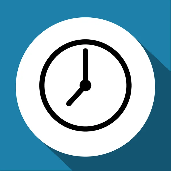 Reloj icono vector — Vector de stock