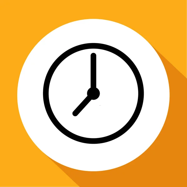 Reloj icono vector — Vector de stock