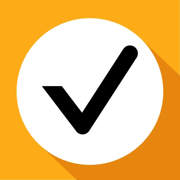 Marca de verificación símbolo, vector — Archivo Imágenes Vectoriales