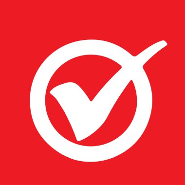 onay işareti simgesi, vektör