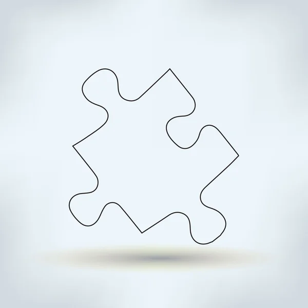 Vector icon puzzle — Stock Vector