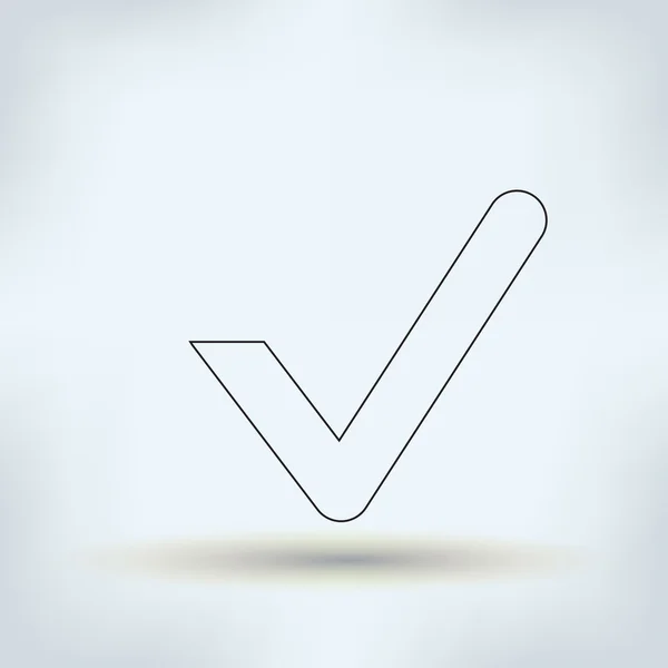 Check mark symbol,vector — Stock Vector