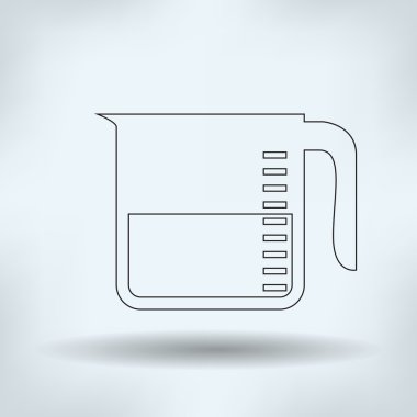 Ölçüm Kupası vektör simge tasarlamak