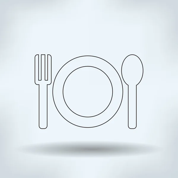 Restaurante signo vectorial — Archivo Imágenes Vectoriales