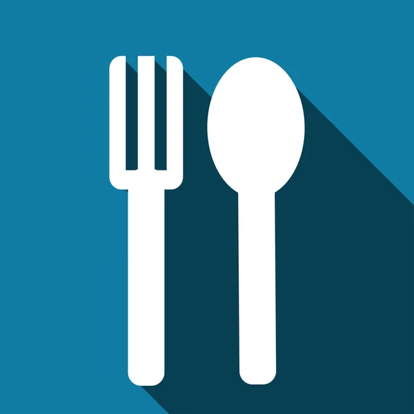 Sked och gaffel — Stock vektor