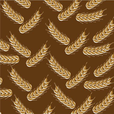Buğday seamless modeli. Vektör çizim