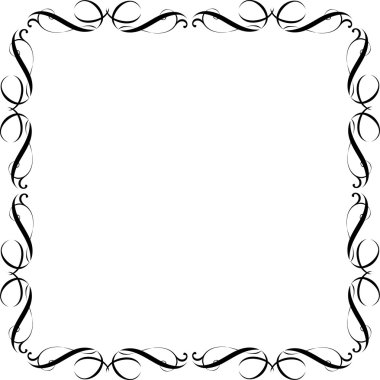 Vektör geometrik çerçeve çiçek