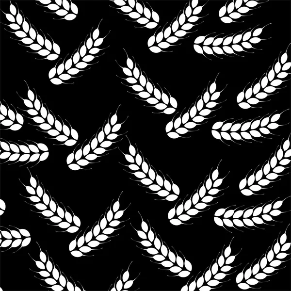 Wheat seamless pattern. Vector illustration — Stock Vector