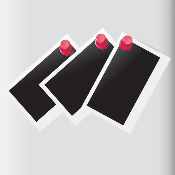 Arka plan üzerinde boş fotoğraf çerçeveleri. Vektör çizim