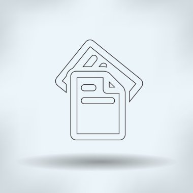 dosya belge simgesi eps10