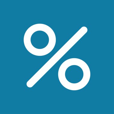 Yüzde vektör simgesi