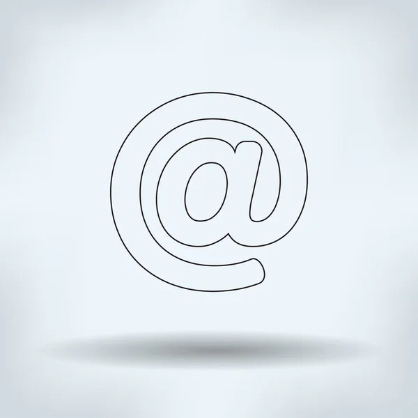 E-mail symbool pictogram op-teken — Stockvector