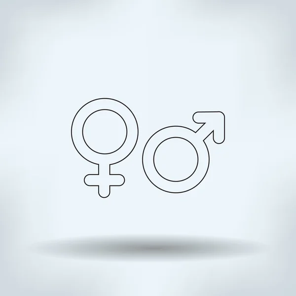 Cinsel semboller vektör simgesi