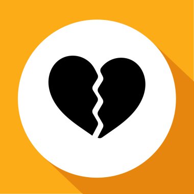 iki kırık kalp parçası