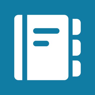 rehber kitap vektör simge, düz tasarım