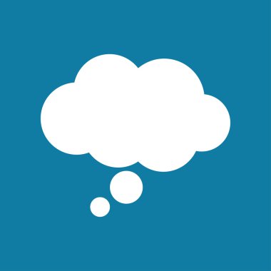 Bulut simgesi, vektör çizimi. düz tasarım biçimi