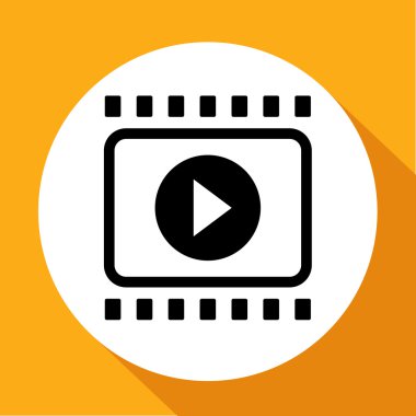 video simgesi, vektör illüstrasyonu