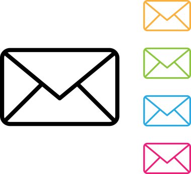 Posta zarf işareti. e-posta simgesi