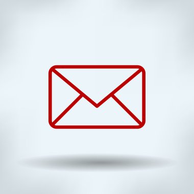 Posta zarf işareti. e-posta simgesi