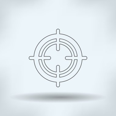 Odak vektör simgesi, kapı Dürbünü