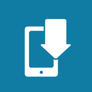 Cep telefonu Download simgesi. vektör tasarımı