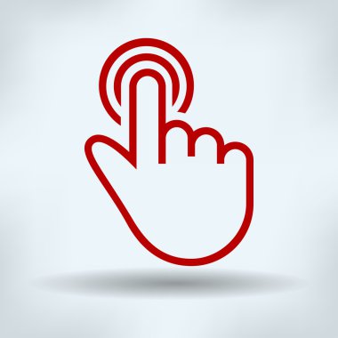 Basit bir el hareketi gösterimi: bir parmak çizmek