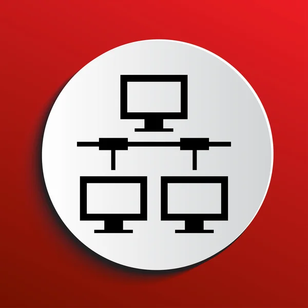 Modern computer network — Stock Vector