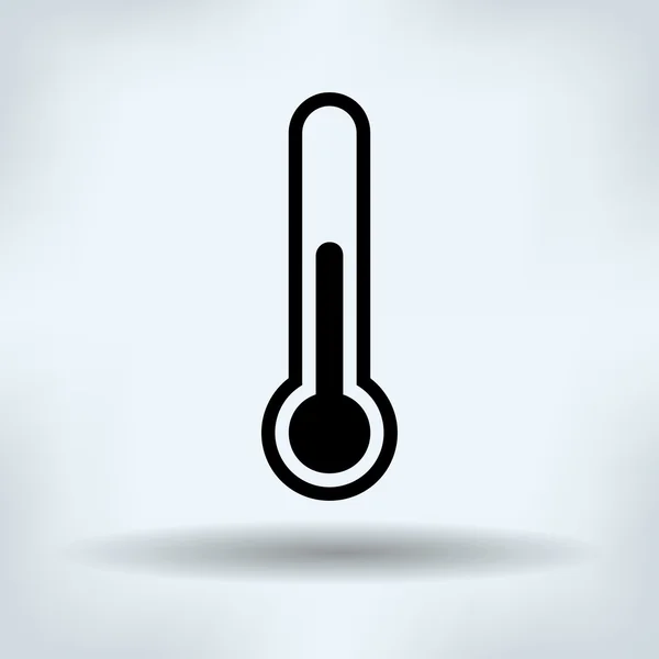 Thermometer-Symbol Folge 10 — Stockvektor