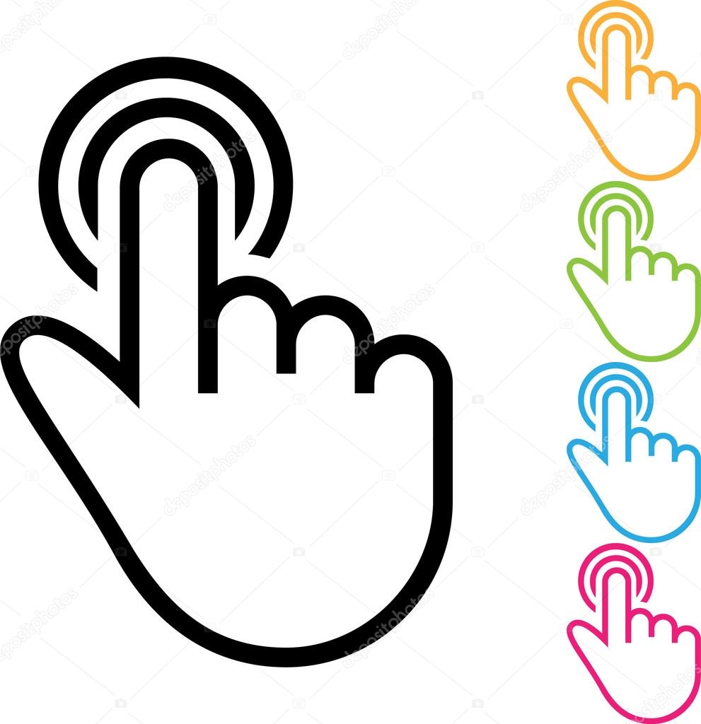 Simple Illustration of a Hand Gesture: One Finger Draw