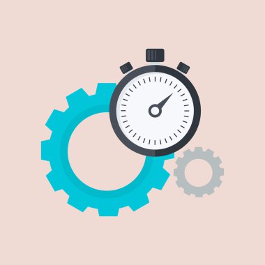 cog ve kronometre simgesi