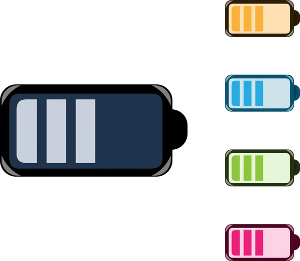 Battery Indicator Icons — Stock Vector