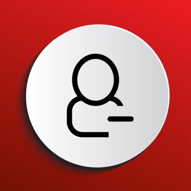 Adam simgesi. vektör çizim. Düz tasarım stili