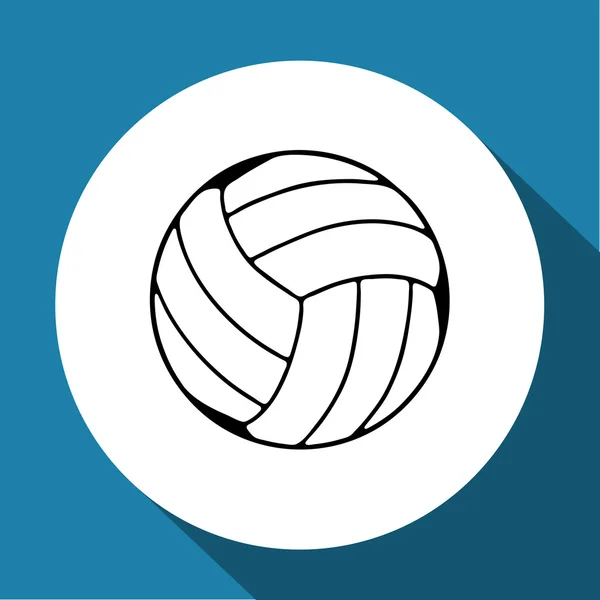Bola de voleibol eps 10 — Vector de stock