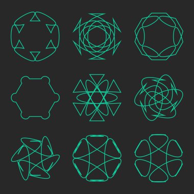 Vektör logo tasarım şablonları topluluğu